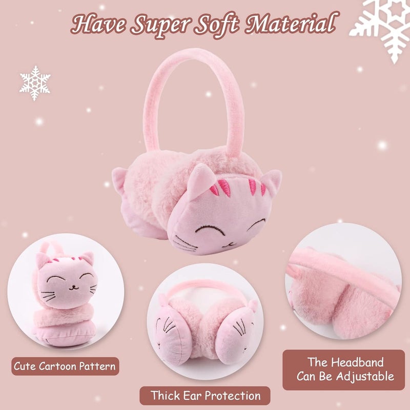 Pesaat Fluffy Ear Muff for Women Plush Earmuffs Kids Winter Earmuffs Girls Boys Cold Weather Ear Warmer - Image 4